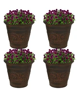 Arabella 16" Double-Walled Polyresin Outdoor Planter Pot