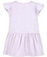 Carter's Toddler Girls Lemon-Print Striped Button-Front Dress