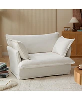 Boyel Living Modern Loveseat, Comfy Cloud Couch Sofa, Luxury Two-Seater with Pillows for Room, Bedroom, Apartment