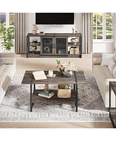 gaomon Tv Stand for 65+ Inch Tv, Industrial Tv Stand for Living Room