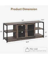 gaomon Tv Stand for 65+ Inch Tv, Industrial Tv Stand for Living Room