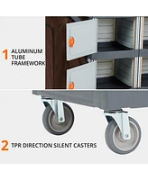 gaomon Commercial Janitorial Cart with Cabinet