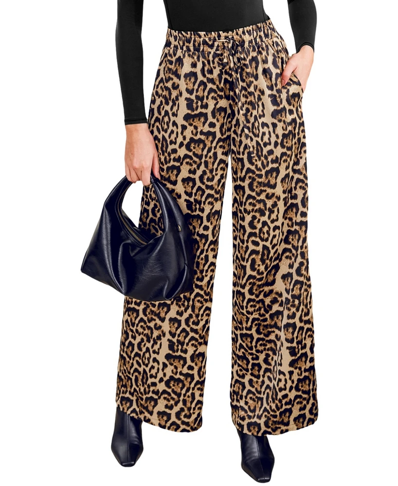 Cupshe Women's Walk on the Wild Side Wide Leg Pants