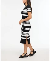 Ellen Tracy Women's Striped Knit Dress