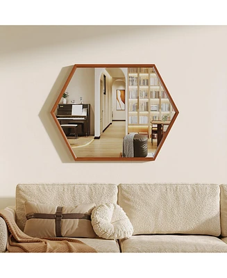Vlsrka Solid Wood Wall Mirror