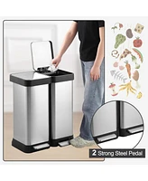 gaomon 16 Gallon/ 60L Dual Compartment Trash Can