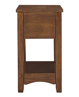 Slickblue Chair Side End Table with 1 Drawer and Open Bottom Shelf for Functional and Stylish Storage