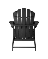 WestinTrends Outdoor Patio Hdpe Adirondack Chairs With Cup Holders (Set of