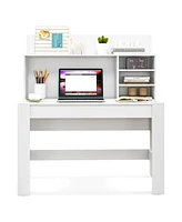 Gouun 48 Inch Writing Computer Desk with Anti-Tipping Kits and Cable Management Hole