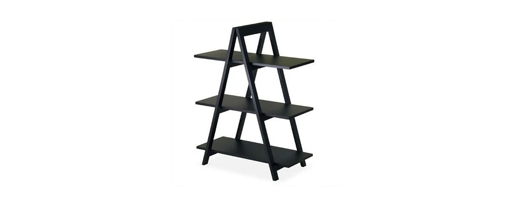 Slickblue 3-Tier A-Frame Display Shelf Bookcase for Stylish Storage and Organization