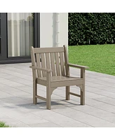 WestinTrends Outdoor Patio Hdpe Adirondack Dining Arm Chair