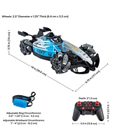 Sunnydaze Decor Stupendous Stunts Kids Remote Control Car - Rc Car with Lights, Sounds, Steam for Ages 6+ - 360-Degree Rotation