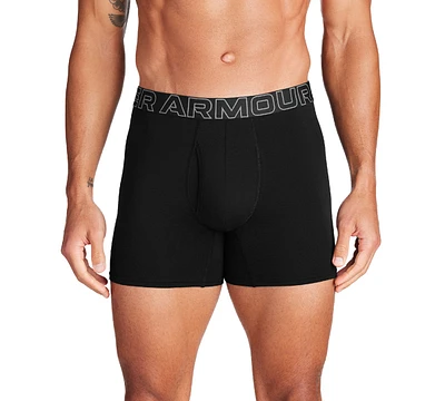 Under Armour Men's Performance Solid 6" Boxer Briefs - 3-pack