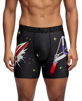Under Armour Men's Performance Tech Mesh Graphic 6" Boxer Briefs