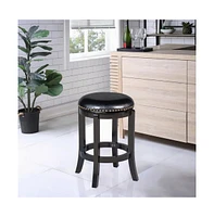 Slickblue Round Leatherette Swivel Counter Stool – Comfortable and Stylish Seating for Kitchen & Bar