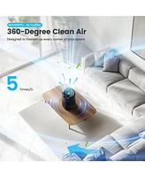 Morento Air Purifiers for Home, Air Purifier for Smoke Pet Dander Odors with Fragrance Sponge, Small Air Purifier with Sleep Mode for Bedroom Office