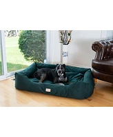 Armarkat Bolstered Dog Bed,Anti-Slip Pet Bed, Laurel Green, Large