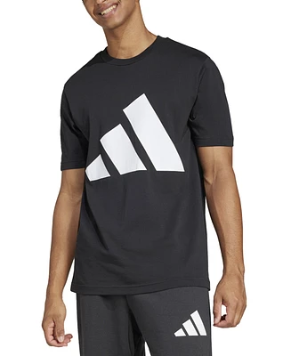 adidas Men's 3 Bar Logo Graphic Cotton T-Shirt