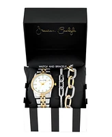 Jessica Carlyle Women's Two Tone Metal Alloy Analog Watch, 33mm