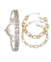 Jessica Carlyle Women's Quartz Two Tone Metal Alloy Watch, 33mm