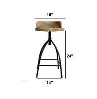 Slickblue Industrial Style Counter Height Stool – Modern and Durable Seating for Kitchen & Bar