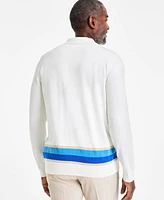 Club Room Men's Retro Colorblocked Polo Button Cardigan, Exclusively at Macy's