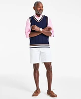 Club Room Men's Regular-Fit Colorblocked Mini Cable-Knit Sweater Vest, Exclusively at Macy's