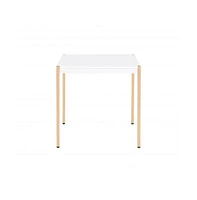 Slickblue End Table with Metal Tube Legs Modern and Durable Accent for Living Room or Bedroom