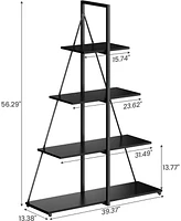 gaomon Bookcase, 4-Tier Ladder Bookshelf