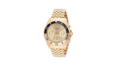 Invicta Men's 48118 Pro Diver Quartz Chronograph Gold Dial Watch