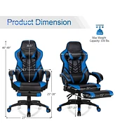Gouun Adjustable Gaming Chair with Footrest for Home Office
