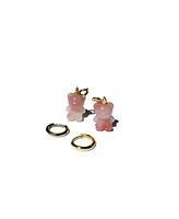 seree Bear — Agate charm earrings