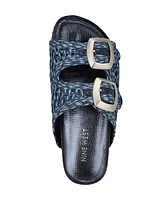 Nine West Women's Tenli Round Toe Casual Flat Sandals