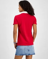 Tommy Hilfiger Women's Colorblocked Quarter-Zip Polo Shirt