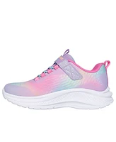 Skechers Little Girls' S-Lights: Rainbow Cruisers - Reflecting Light-Up Casual Sneakers from Finish Line