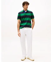 Tommy Hilfiger Men's Relaxed-Fit Stripe Rugby Polo