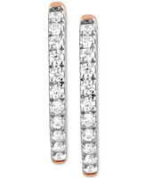 Diamond Hoop Earrings (1/5 ct. t.w.) in 14k Rose Gold