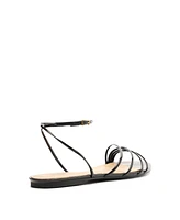 Schutz Women's Inez3 Round Toe Flat Sandals