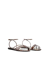 Schutz Women's Inez3 Round Toe Flat Sandals