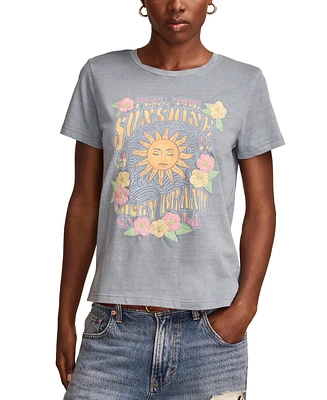 Lucky Brand Women's Feel The Sunshine Classic Crewneck T-Shirt