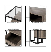 gaomon Modern Side Cabinet - 2024 New, Dining Hall Control Table, 6 Drawer Chest, Enhanced Storage, Sleek Design