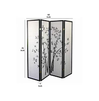 Slickblue Paper 4-Panel Room Divider for Elegant and Practical Space Division