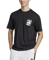 adidas Men's Regular-Fit Camo Logo Patch T-Shirt