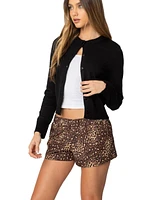 Edikted Womens Hollie Button Up Cardigan