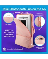 Hp Sprocket Photobooth 3x4" Photo Printer, Bundle w/Zink Paper, Case, Screen Protector & More