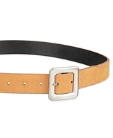 Levi's Women's Casual 2-In-1 Reversible Square Center Bar Buckle Belt