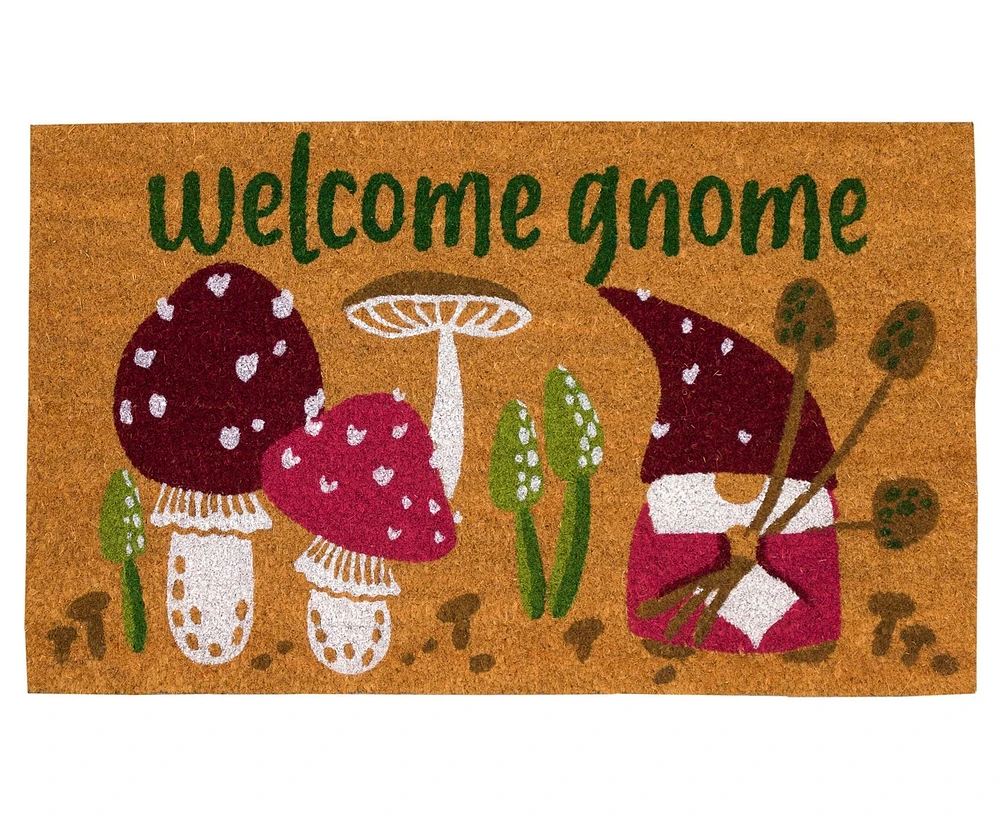 Liora Manne' Natura Welcome Gnome 1'6"x2'6" Area Rug