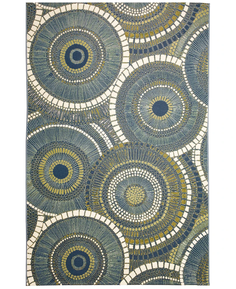 Liora Manne' Marina Circles 7'10"x9'10" Area Rug