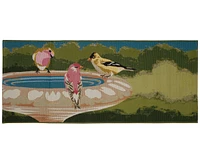 Liora Manne' Esencia Bathing Birdies 1'11"x4'11" Runner Area Rug