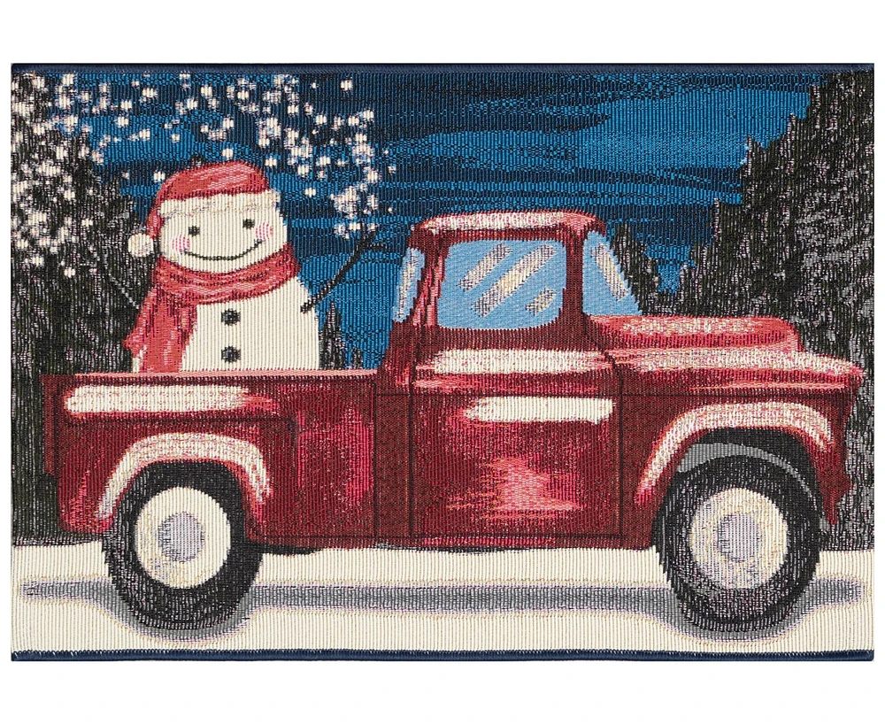 Liora Manne' Esencia Truck Load of Cheer 2'5"x3'11" Area Rug